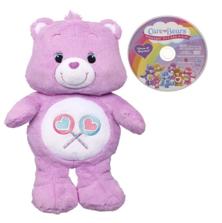 Care Bears 12" Share Bear Plush With DVD