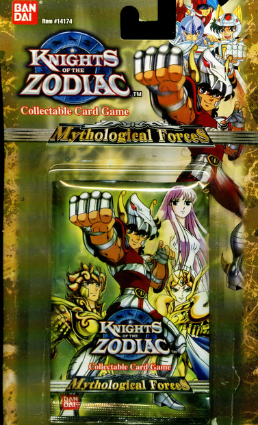 Knights of the Zodiac Collectable Card Game Mythological Forces 1st Edition Blister Pack