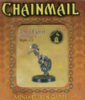 D&D Miniatures Chainmail Dwarf Fighter Mordengard
