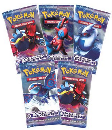 Pokemon Call of Legends Lot of 5 Booster packs
