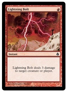 MTG Single Fire & Lightning Lightning Bolt Foil Card