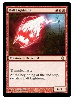 MTG Single Fire & Lightning Ball Lightning Foil Card
