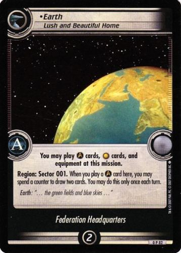 Star Trek 2nd Edition Earth Lush and Beautiful 0P82 Foil Promo Card