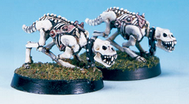 D&D Miniatures Chainmail Skeletal War Dog Ahmut