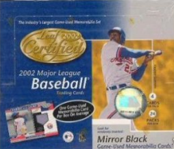 Leaf Certified 2002 Major League Baseball Trading Card Hobby Box