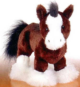 Webkinz 8.5" Clydesdale Horse with Unused Code Plush