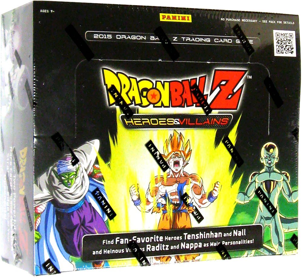 Dragonball Z Heroes & Villains Panini TCG Booster Box 12ct Case