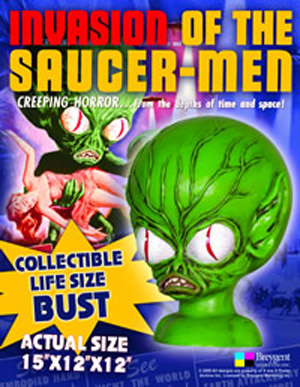 Invasion of the Saucer Men Alien Head Bust