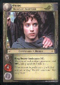 LOTR Large Frodo Reluctant Adventurer Promo Card