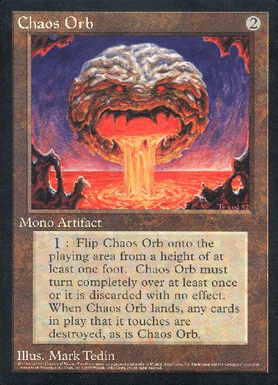 MTG Oversized 6 x 9 Chaos Orb Promo