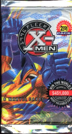 X-Men 96 Fleer Trading Card Pack