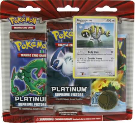 Pokemon Platinum Supreme Victors 3 Booster Pack Blister