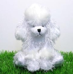 Webkinz 8.5" White Poodle with Unused Code Plush