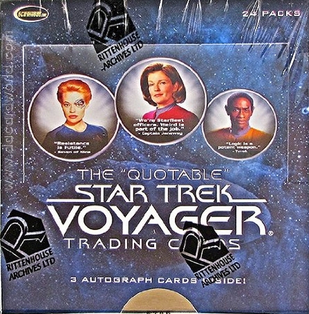 Rittenhouse Star Trek Voyager Quotable Trading Cards Box Box