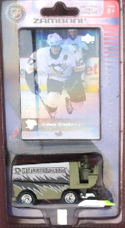 Penguins Zamboni with Sidney Crosby Card