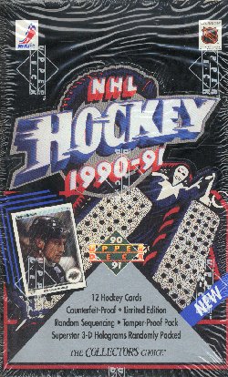 Upper Deck NHL Hockey 1990-1991 Booster Box